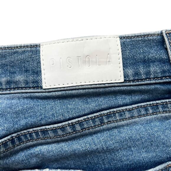 Pistola Women’s Distressed Jeans Light Medium Wash Size 32 - Picture 6 of 11